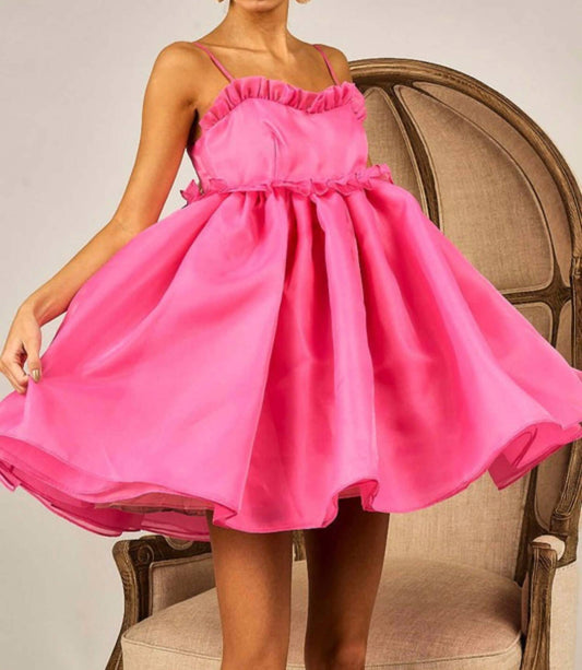 Bibi - Sweet Heart Neck Sleeveless Tulle Mini Dress