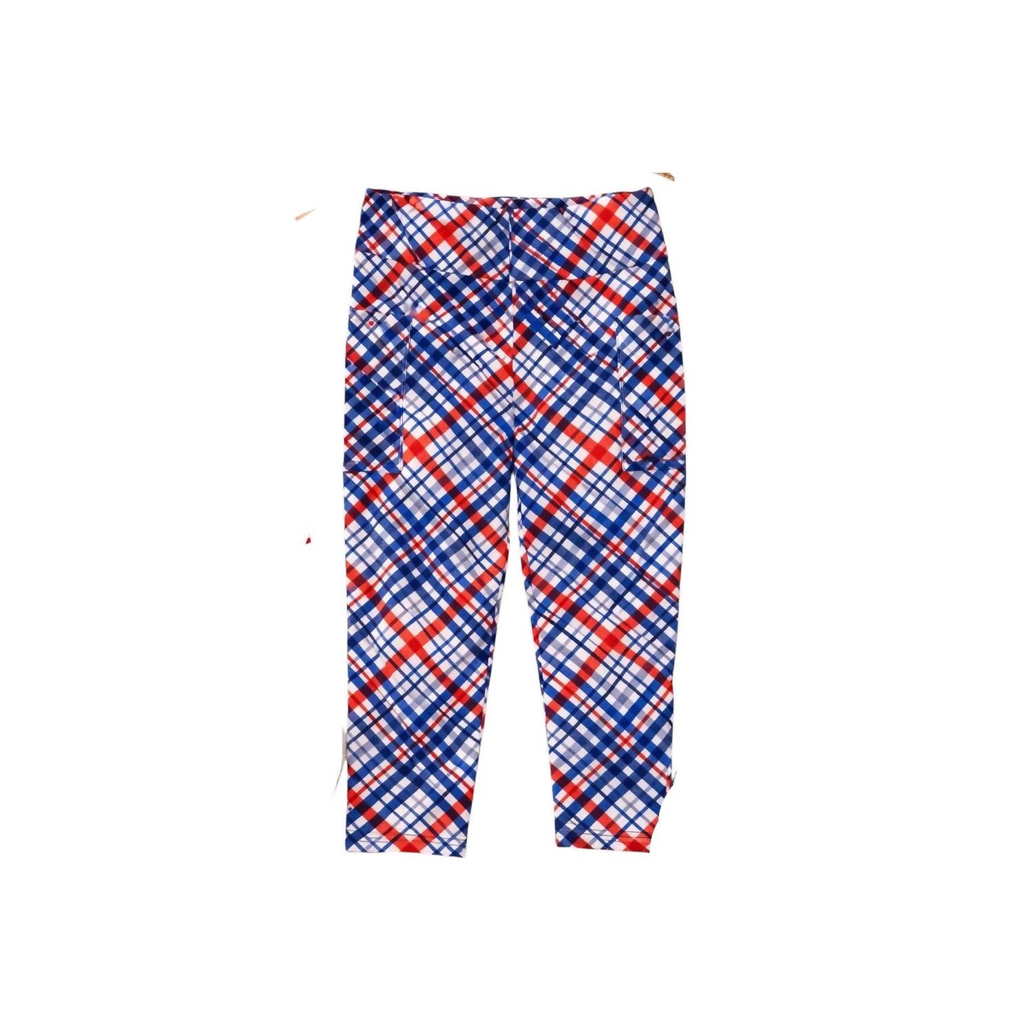 Julia Rose - Women's Betsy Patriotic Capri Leggings