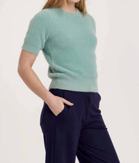 Another Love - Suzie Fuzzy Short Sleeve Sweater Top