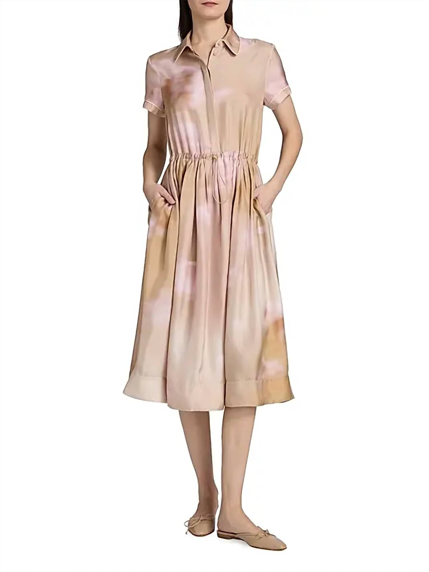 Fabiana Filippi - Flower Print Short Sleeve Dress