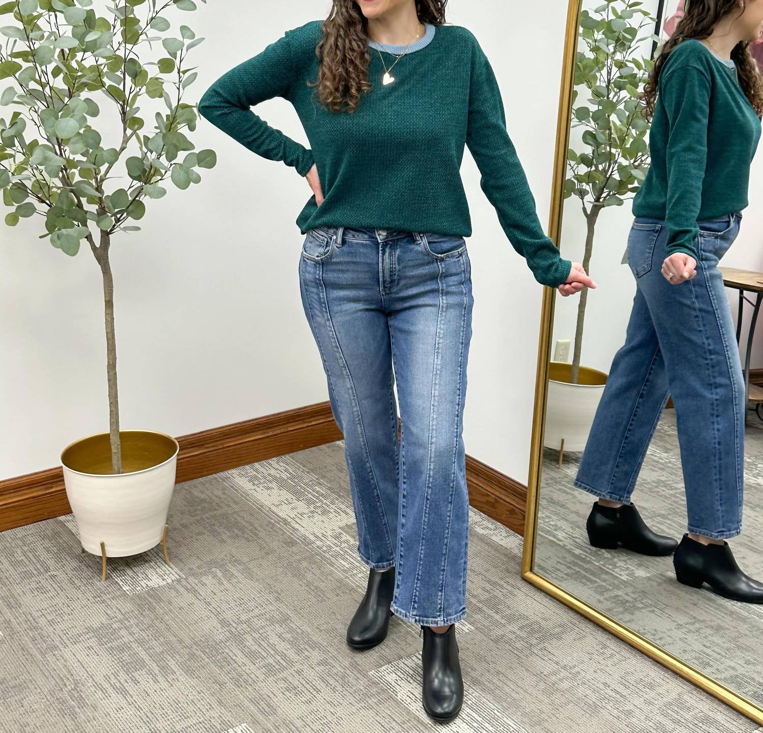 Gilli - Contrast Long Sleeve Top