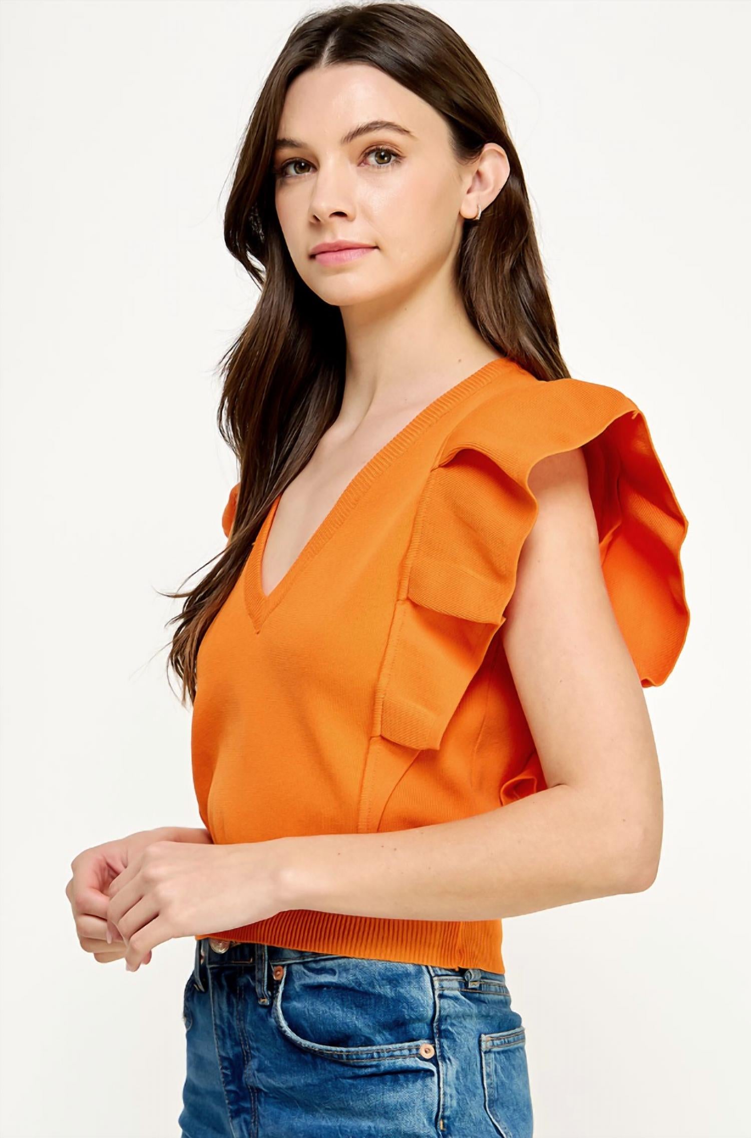 Strut & Bolt - Layla Pleated Sleeve Knit Top