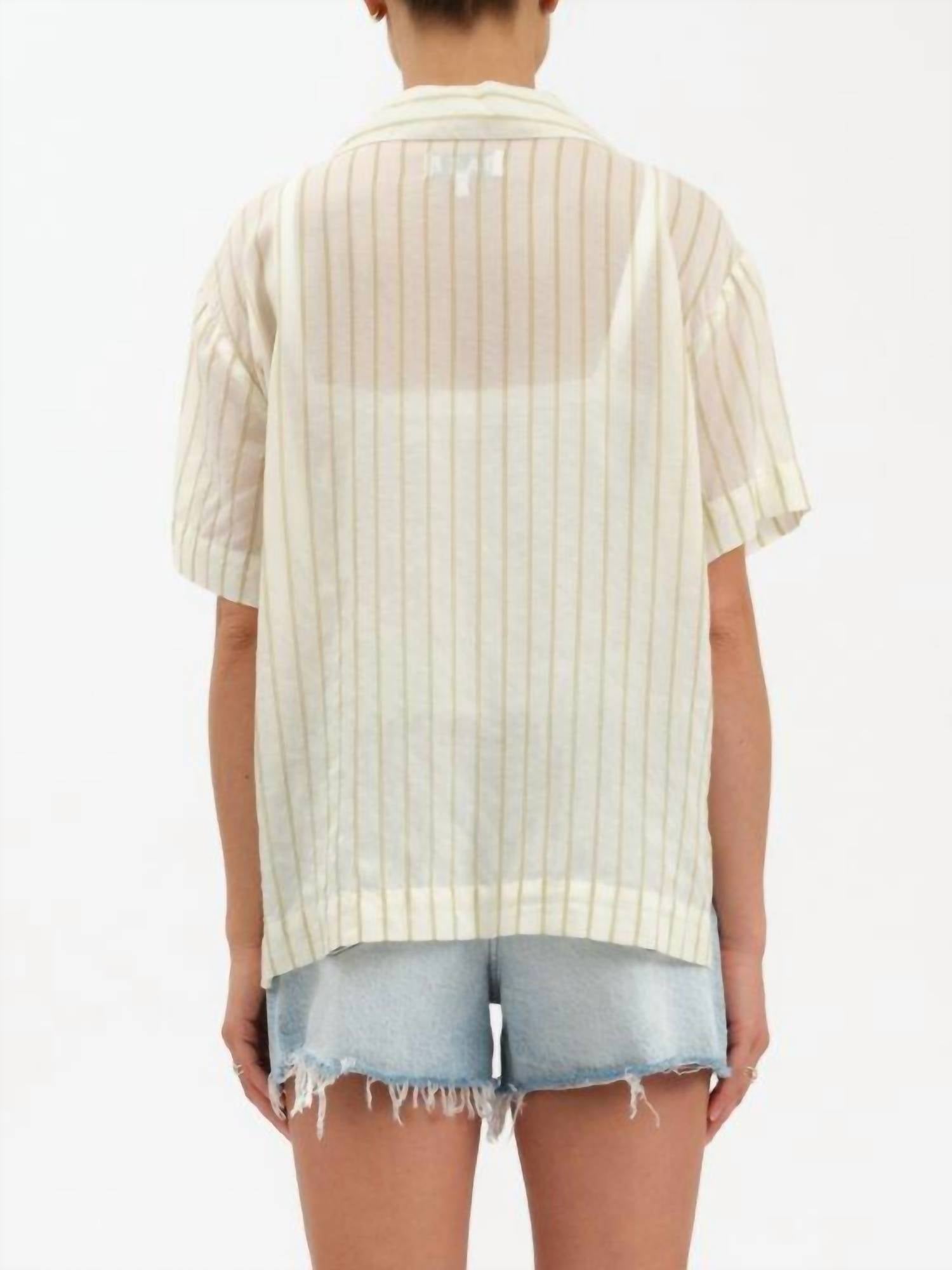 Daze - Denim Buttercup Tie Front Shirt