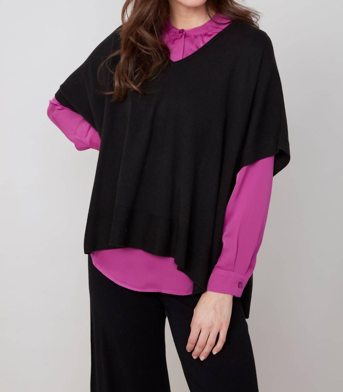 Renuar - Soft Touch Poncho Style Sweater