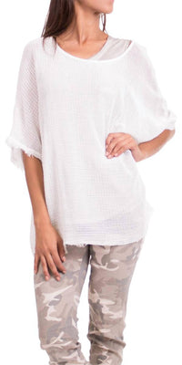 Gigi Moda - Calandra Linen Kaftan Top