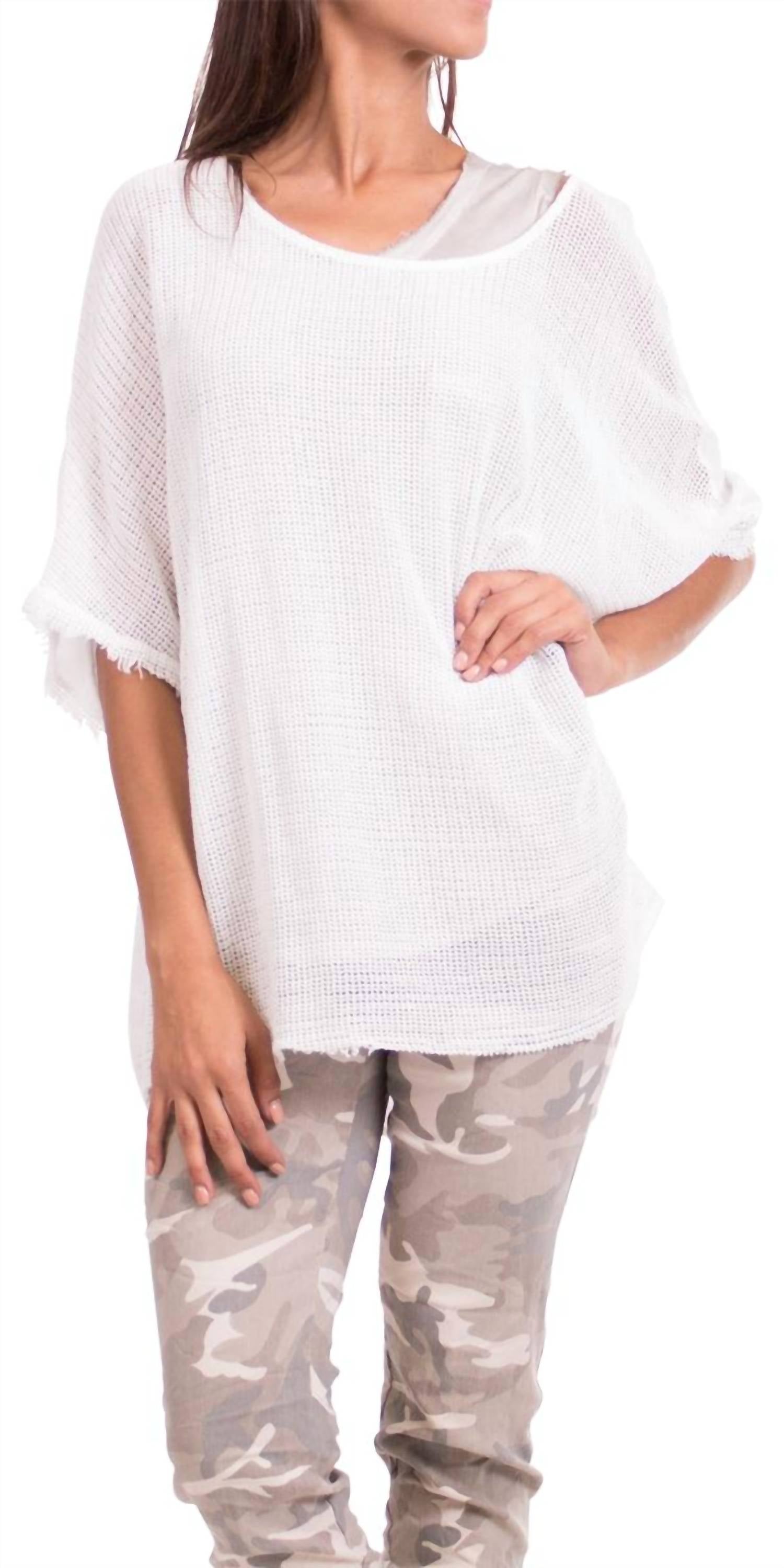 Gigi Moda - Calandra Linen Kaftan Top