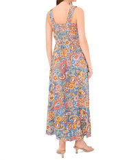 Vince Camuto - Floral Square Neckline Maxi Dress