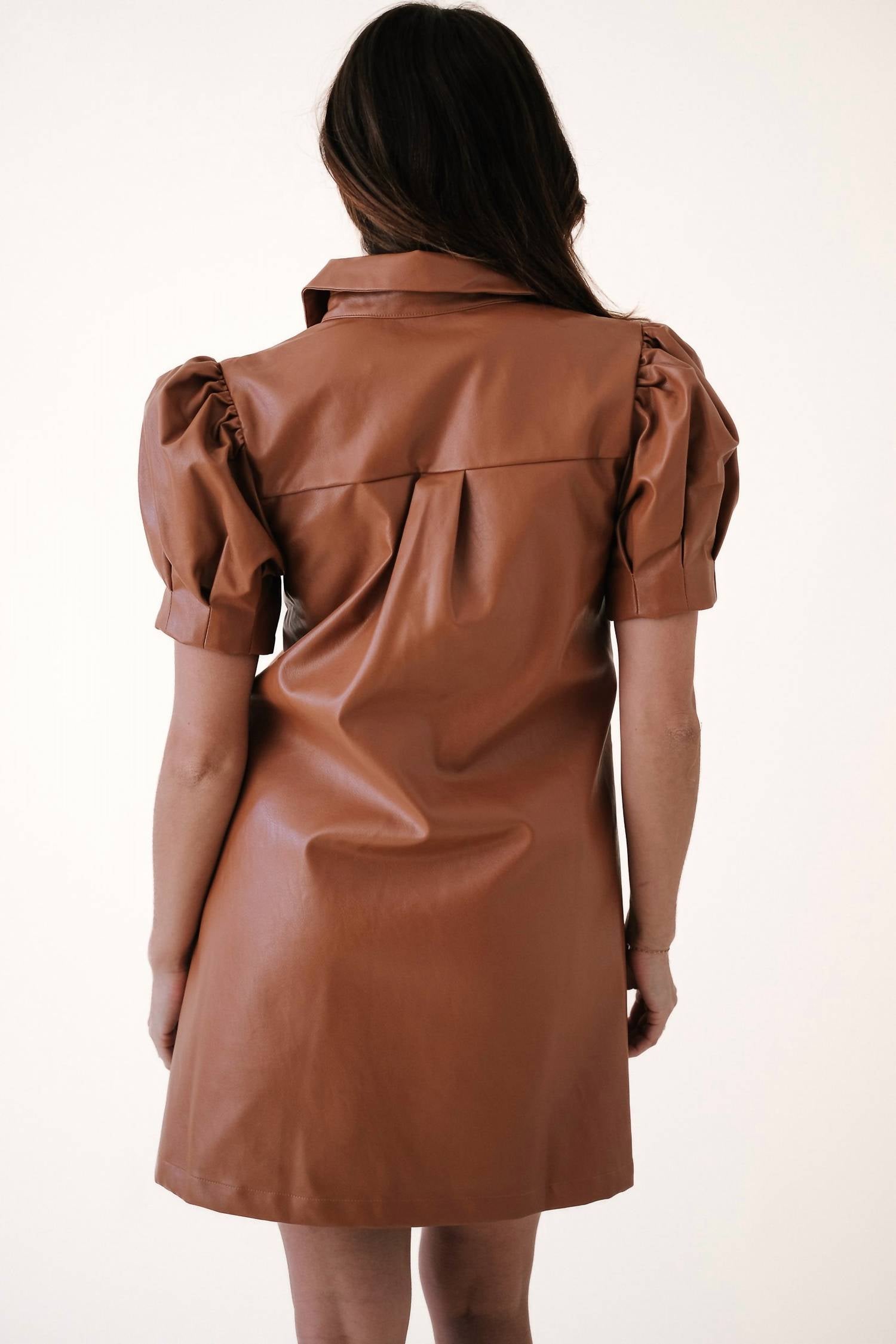 Aureum - Tessa Vegan Leather Mini Dress