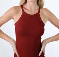 Nikibiki - Highneck Ribbed Tank Top
