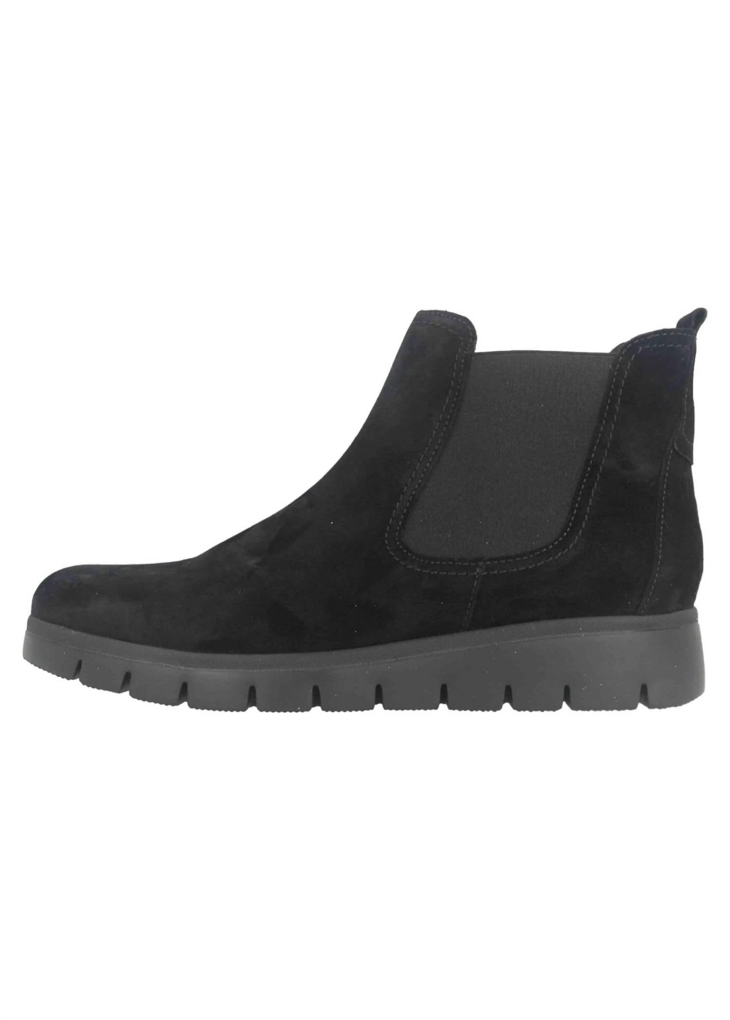 GABOR Women's Suede Ankle Boot in black dreamvelour - women's shoe - alternate view