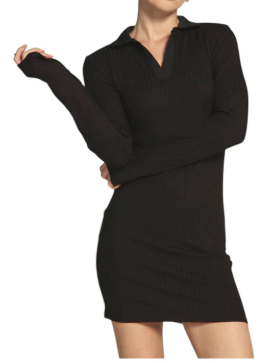 7Diamonds - Core Long Sleeve Polo Dress