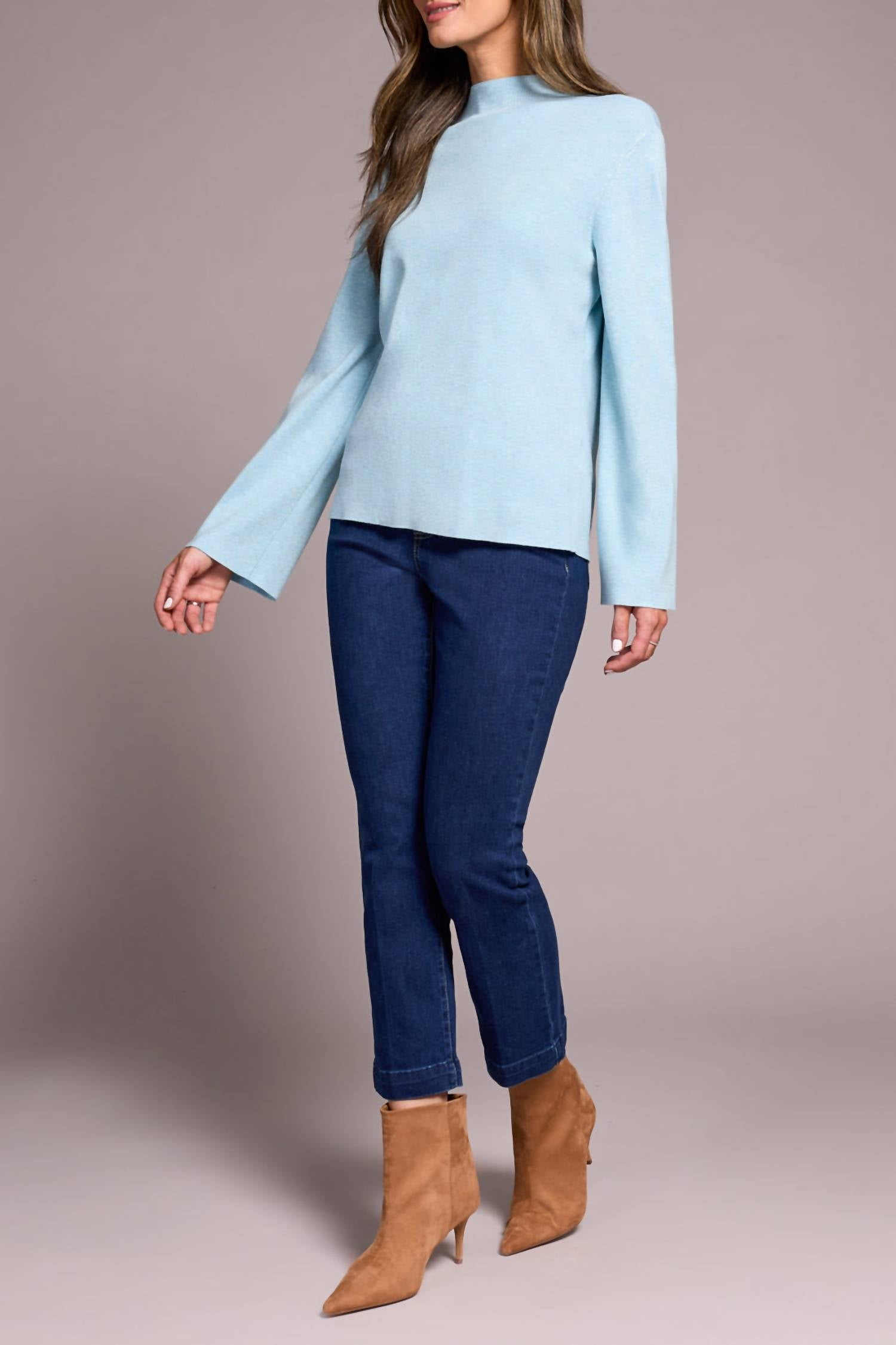 Tribal - Long Sleeve Funnel Neck Sweater