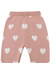 Quincy Mae - Girls' Heart Knit Pant
