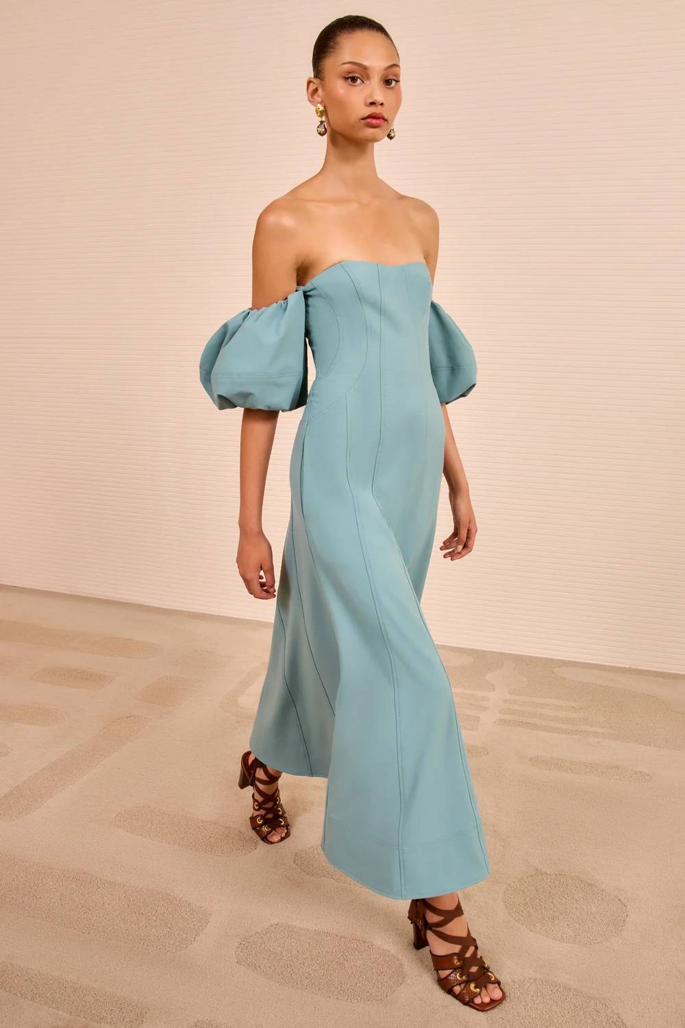 Ulla Johnson - Nina Off The Shoulder Midi Dress