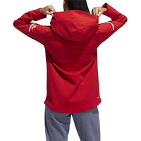 adidas Women's Long Sleeve Squad Jacket in power red - women's jacket - detail view