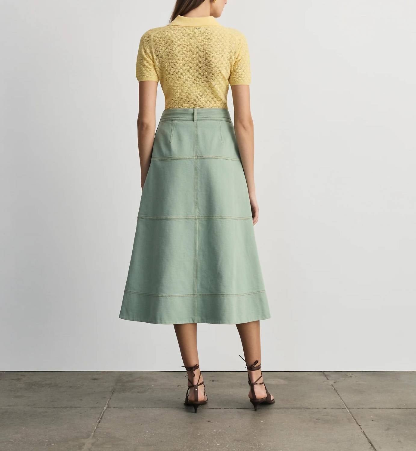 Tanya Taylor - Hudley Denim Midi Skirt
