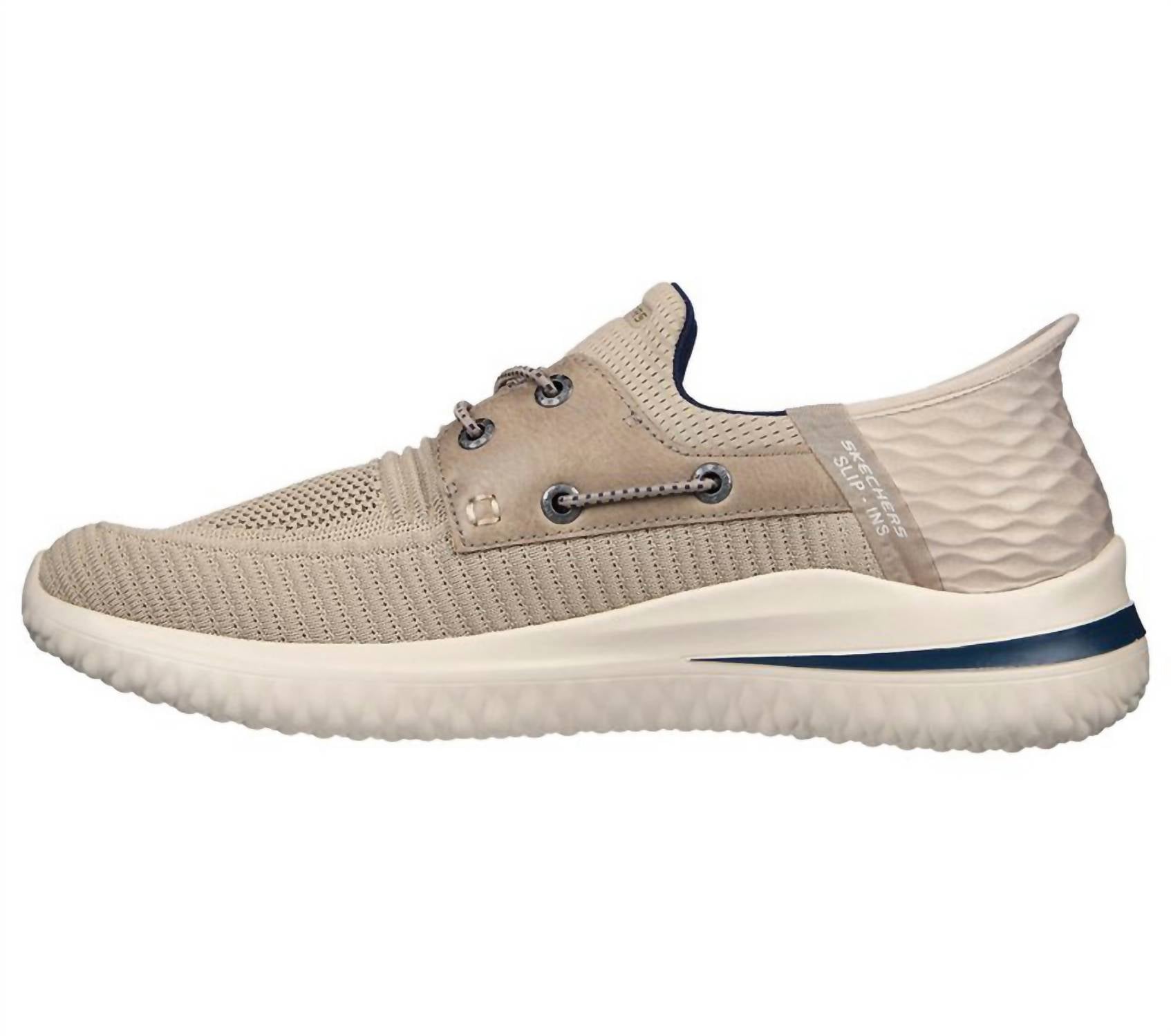Skechers Men's Delson 3.0 Roth Slip-on Shoes in taupe - men's sneaker - view 4