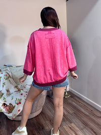 Aemi + Co - Taighan Oversized Boxy Sweatshirt Top