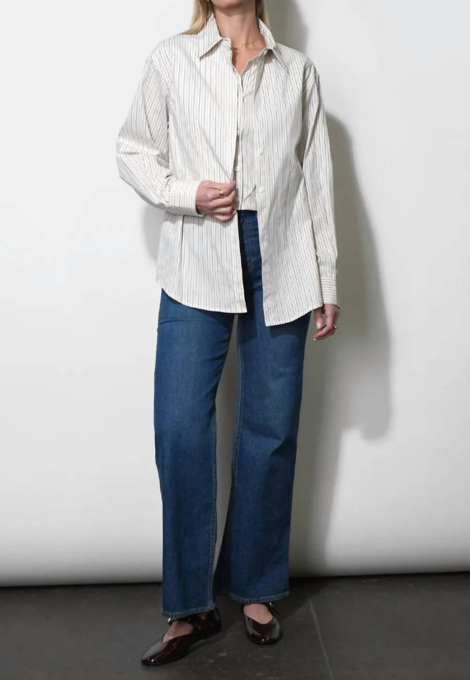 Greylin - Beatrix Twofer Stripe Oversized Shirt