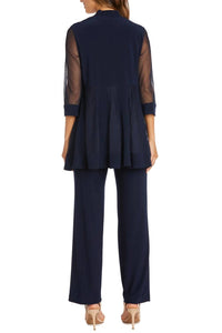 R&M Richards - Women's Embellished Neck Two Piece Pants