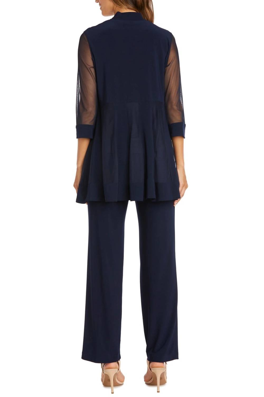 R&M Richards - Women's Embellished Neck Two Piece Pants