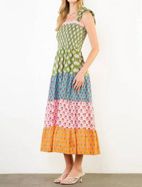 Thml - Tie Strap Tiered Maxi Dress