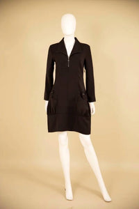 Samuel Dong - Crepe Dress With Big Pockets