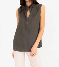 Elaine Kim - Dionea Linen Shell Blouse