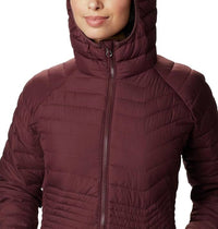 Columbia Powder Lite Mid Quilted Hooded Puffer Jacket in malbec - women's jacket - view 4