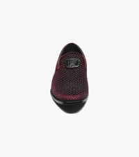 STACY ADAMS Men's Swagger Studded Slip Ons in burgundy - men's loafer - alternate view