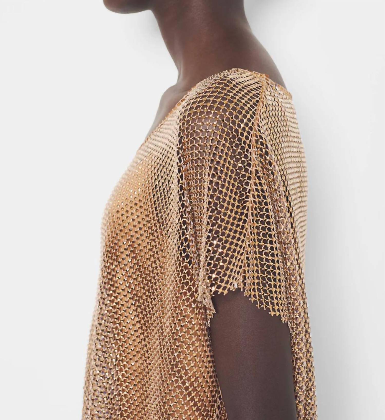AS by DF Nadine Top in gold - women's t-shirt - view 4