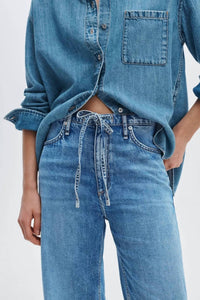 Rag & Bone - Phoebe Drawstring Wide Jeans