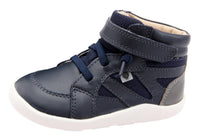 OLDSOLES Kid's 8002 High Ground Sneakers in navy grey - kids' sneaker