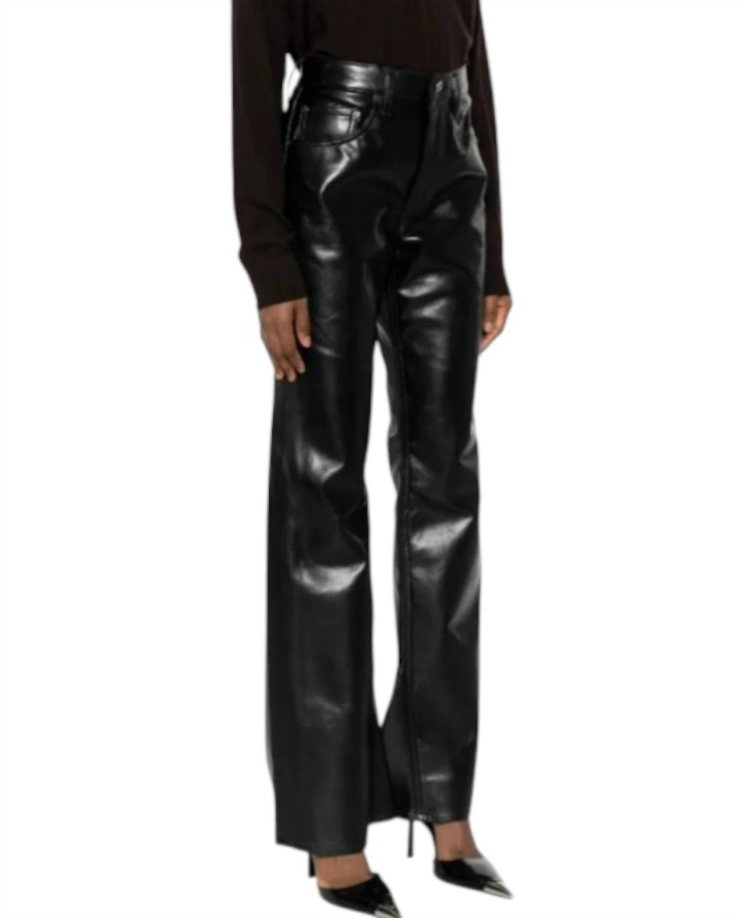 Agolde - RECYCLED LEATHER KICK BOOT PANTS