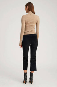 SPRWMN Crop Flare Corduroy Pants in black - women's pants - view 4