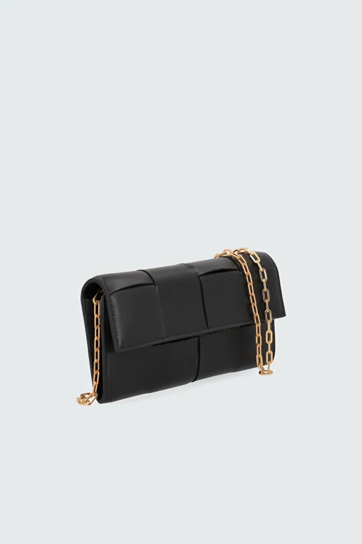 Bottega Veneta - Women's Cassette Leather Chain Wallet