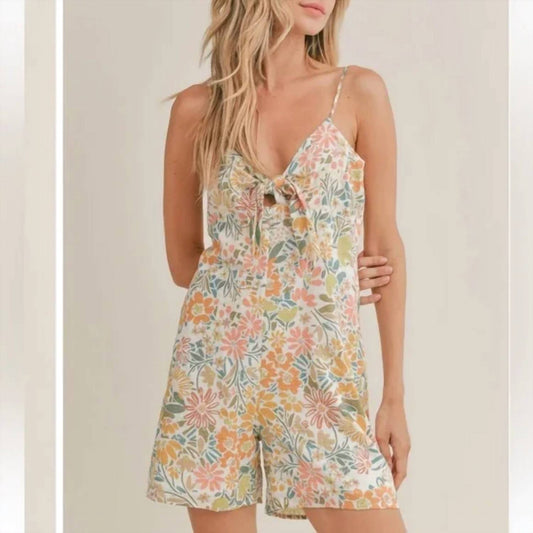 Sadie & Sage - Dream On Tie Front Romper