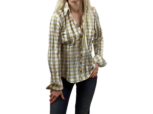 Firuze - Webster Check Pleated Shirt