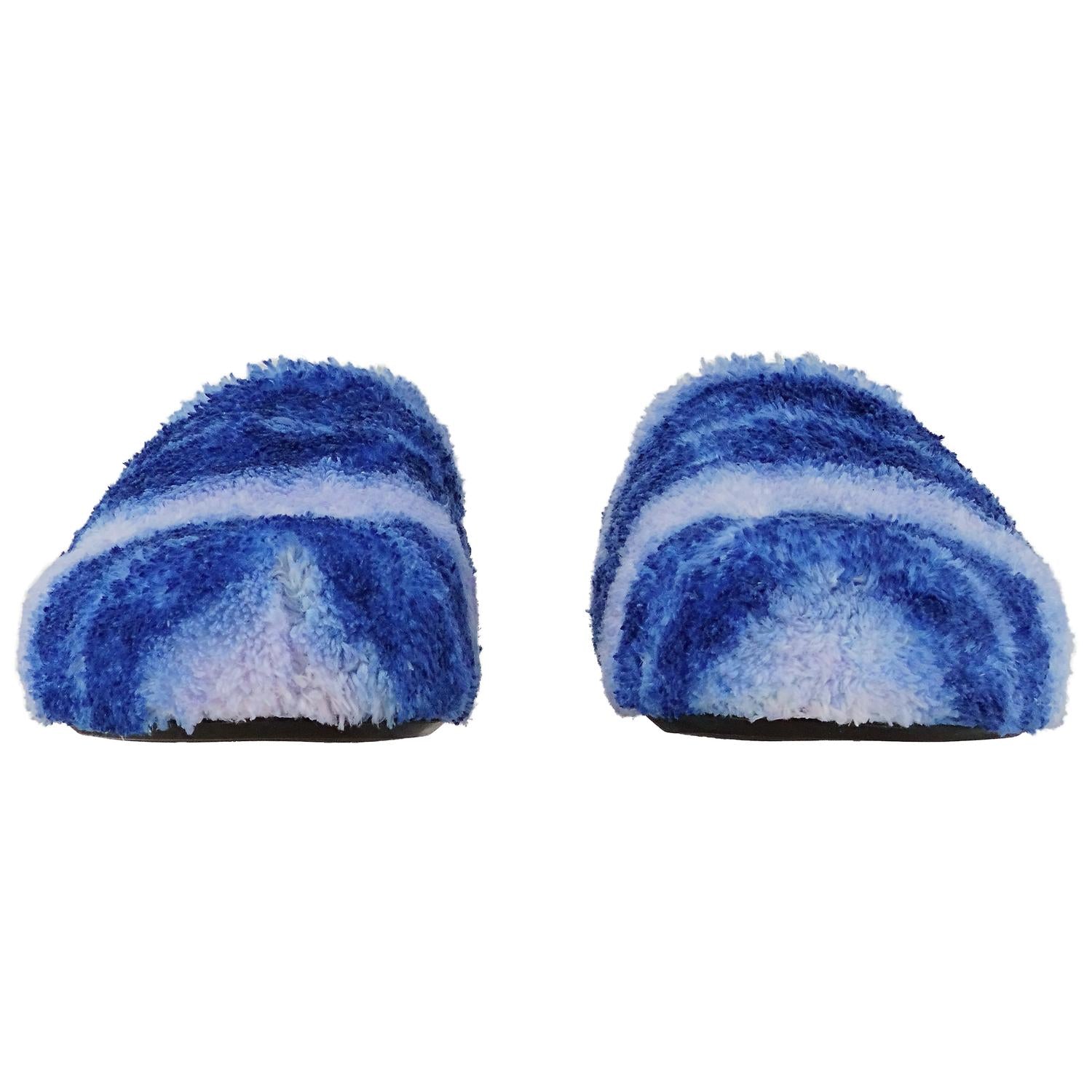 MARNI Men's Fussbett Sabot Sponge Clog in blue - men's sandal - view 4