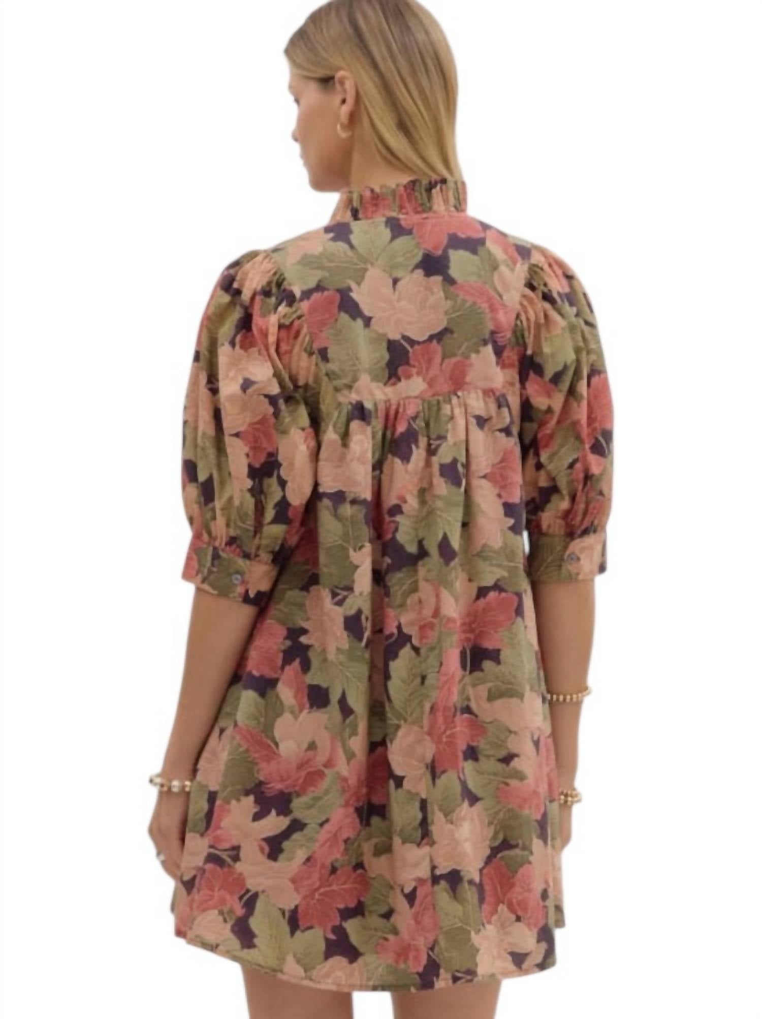 Entro - Floral Pullover Mini Dress