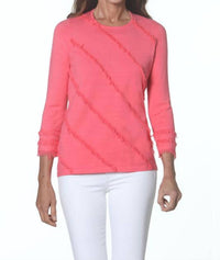 J'Envie/Eli - Fringe Trim Tunic Top
