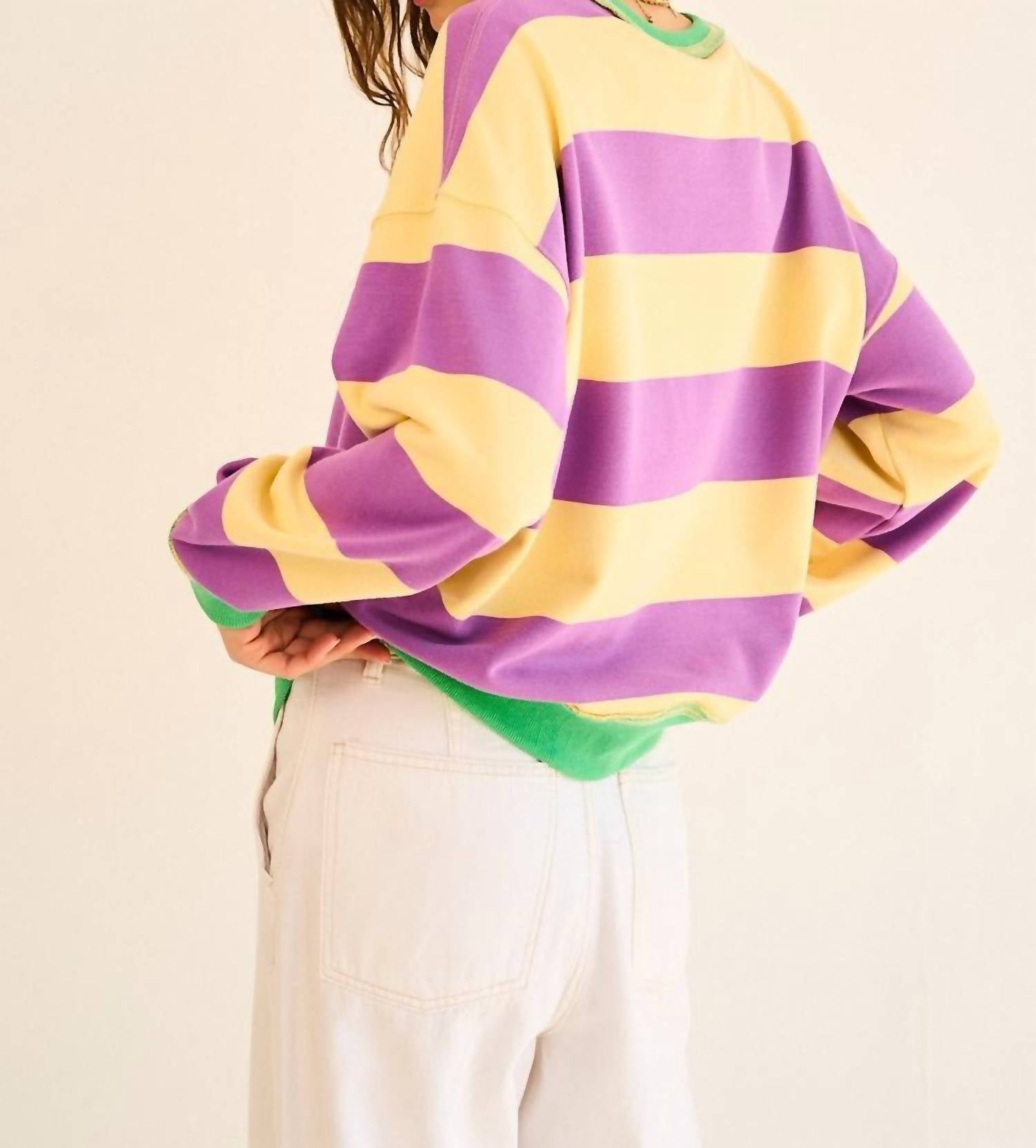 The Greii - Striped Sweatshirt