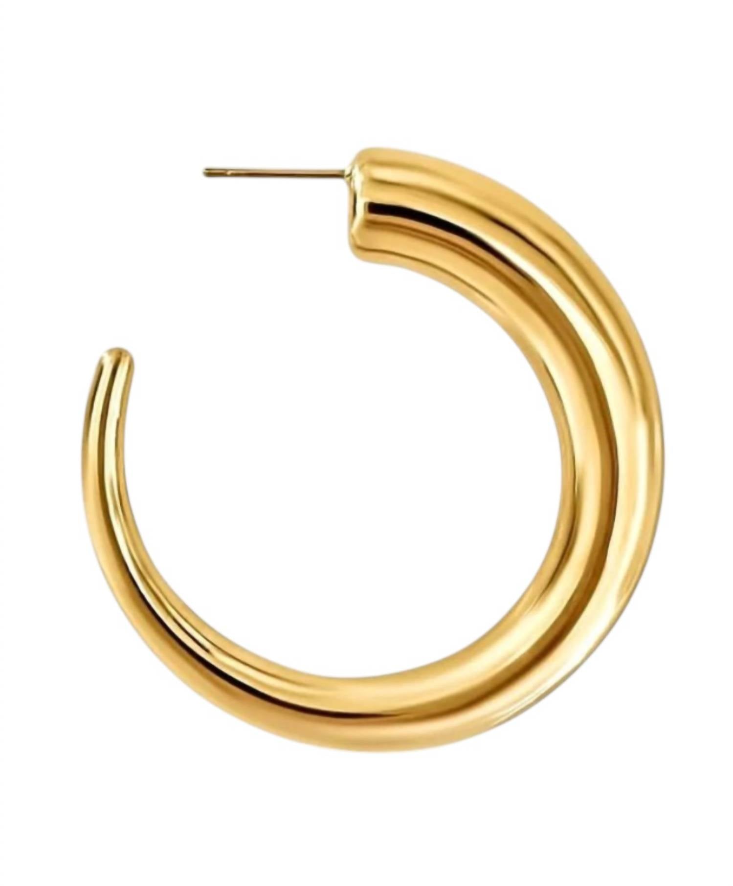 Ellie Vail - Women's Ridley Oversized Tusk Hoop Earrings
