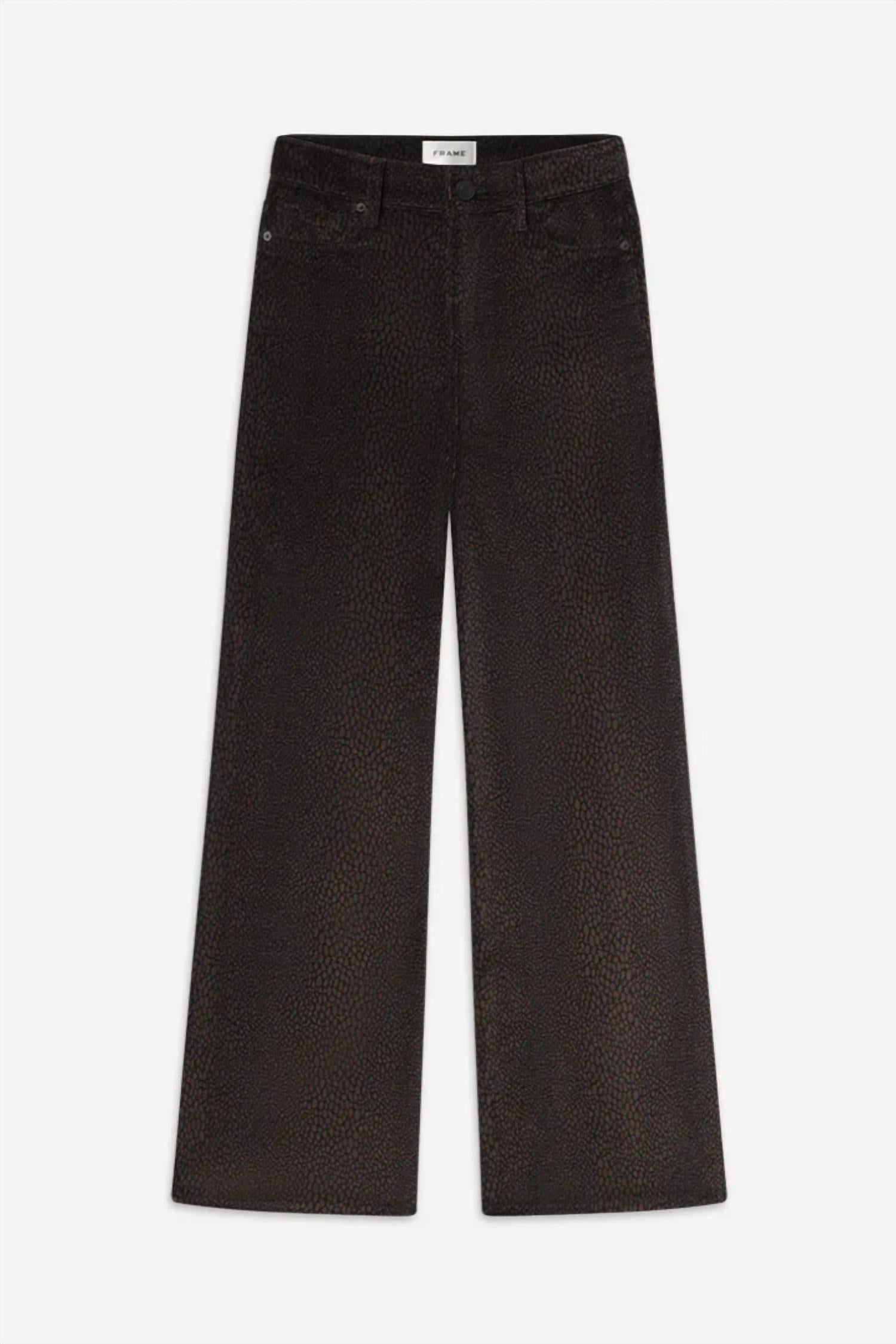 Frame - Le Slim Palazzo Velveteen Pants
