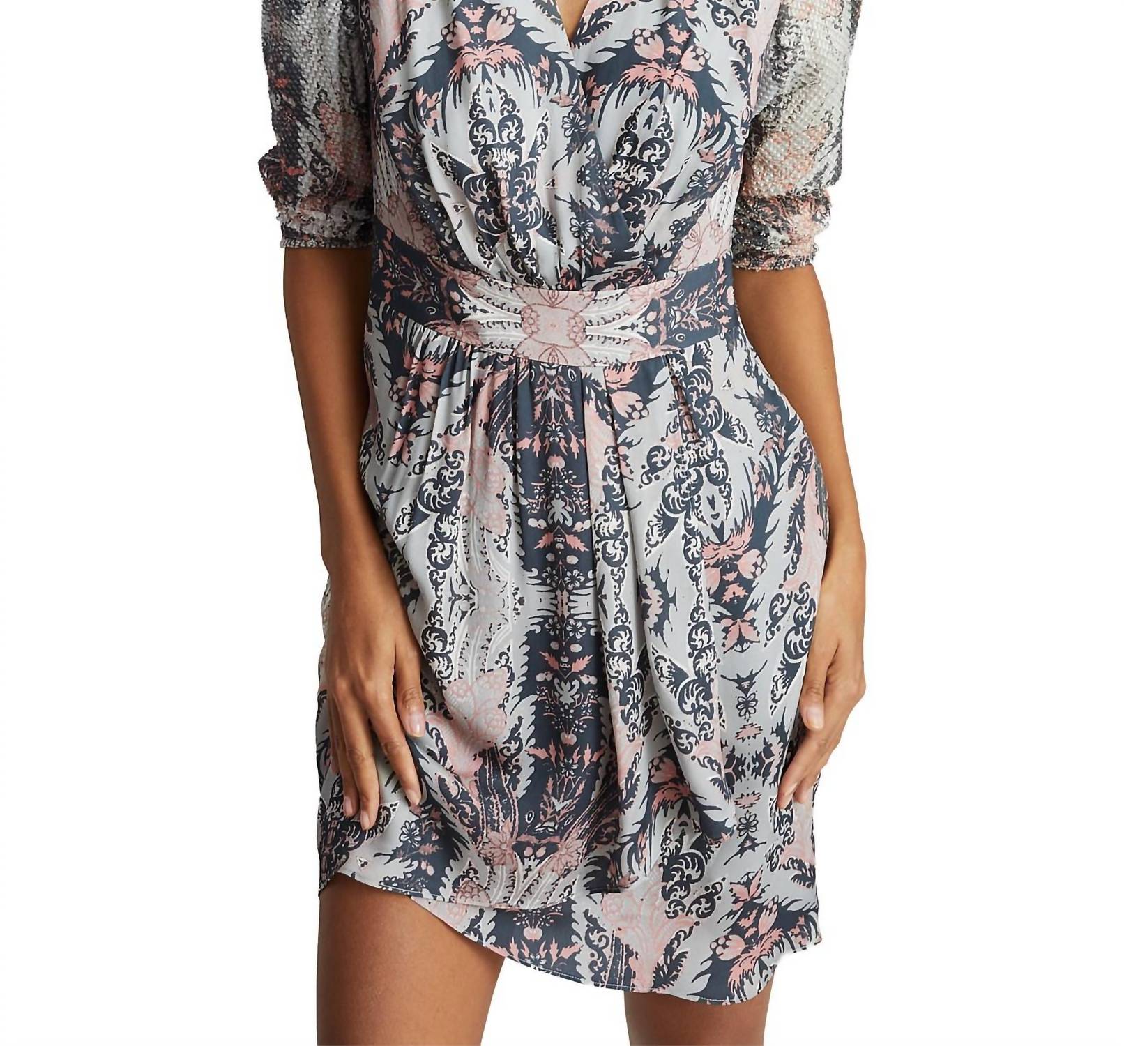 Reiss - Lacey Grey Paisley Dress