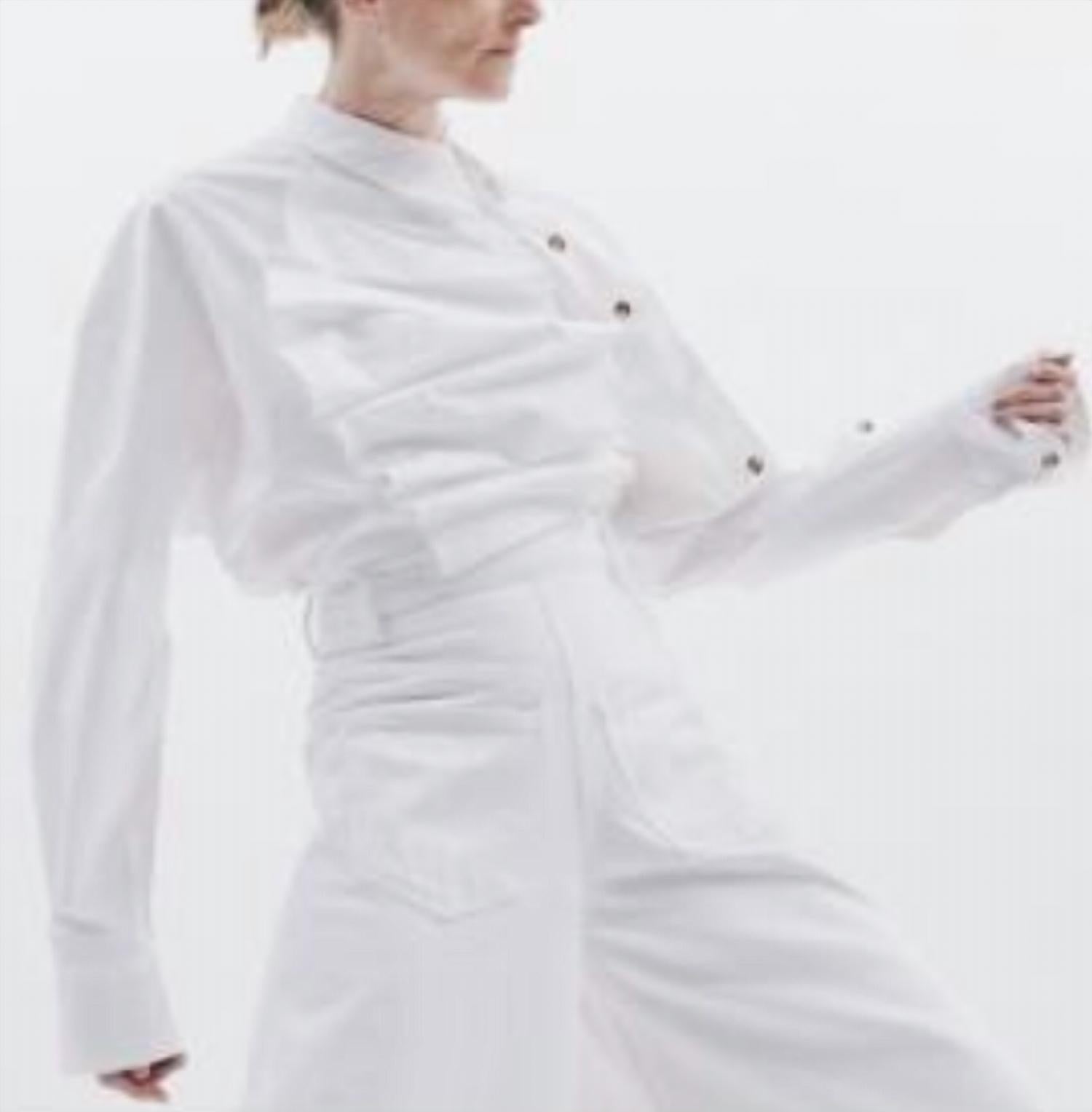 A.W.A.K.E. Mode - Voluminous Bib-front Shirt