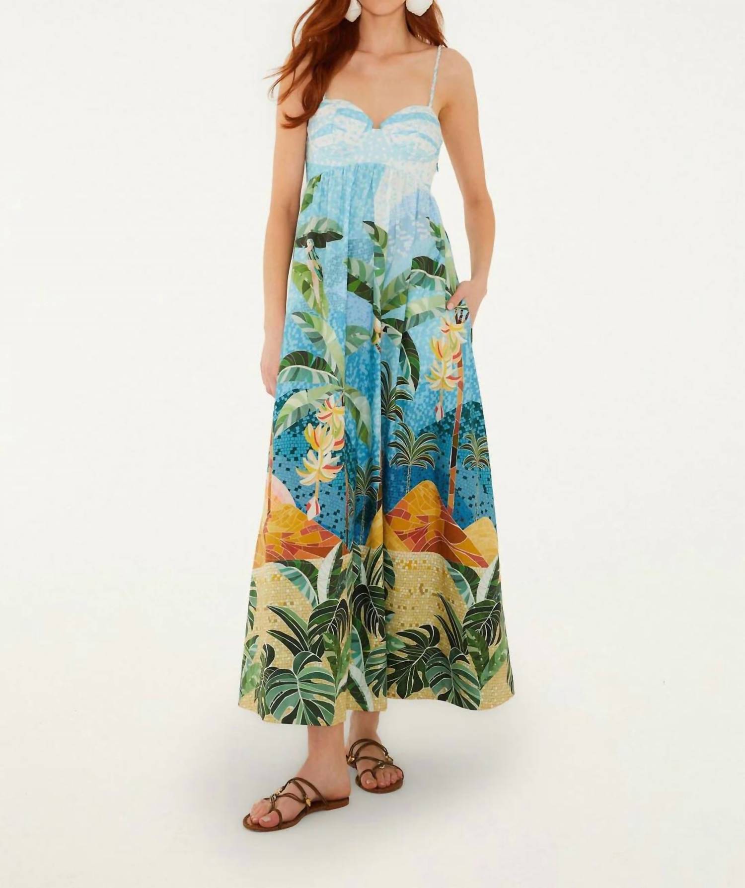 Farm Rio - Rio Mosaic Maxi Dress