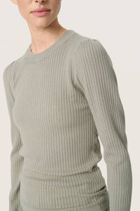 Soaked In Luxury - Spina Slim Fit Crew Neck Pullover Sweater