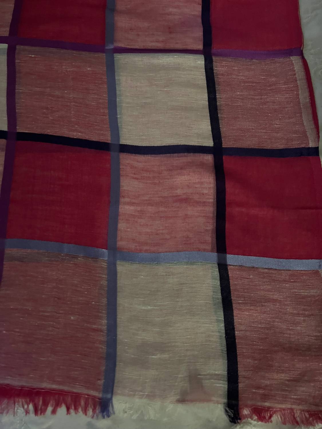The Gray Crab - Large Square Design Scarf