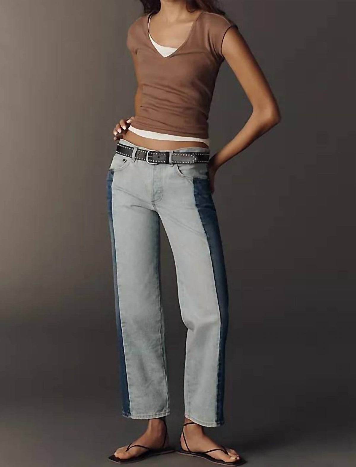 Askk Ny - Low Rise Straight Jeans